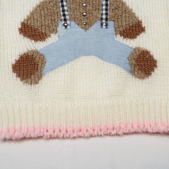 Vintage Far & Near Teddy Bear Sweater Size Large Made in Korea - Picture 10 of 10